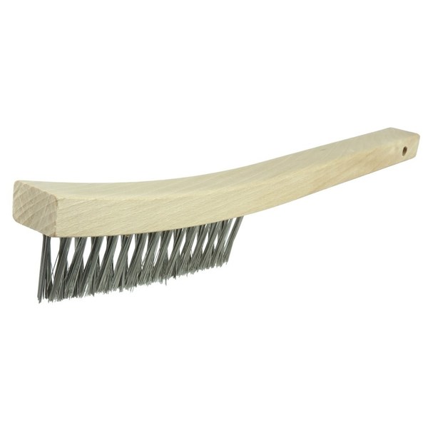 Weiler V-Groove Wire Scratch Brush, .012 Fill, 3 x 19 Rows 44432